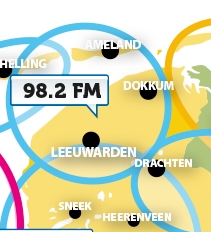 Continu verbetert ontvangst in Friesland: 98,2 FM