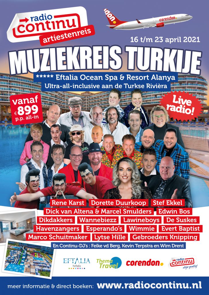 Radio Continu Artiestenreis 2021 Turkije