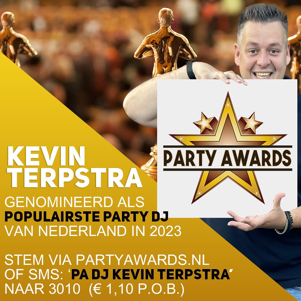 Onze DJ genomineerd voor Populairste party DJ van Nederland 2023!