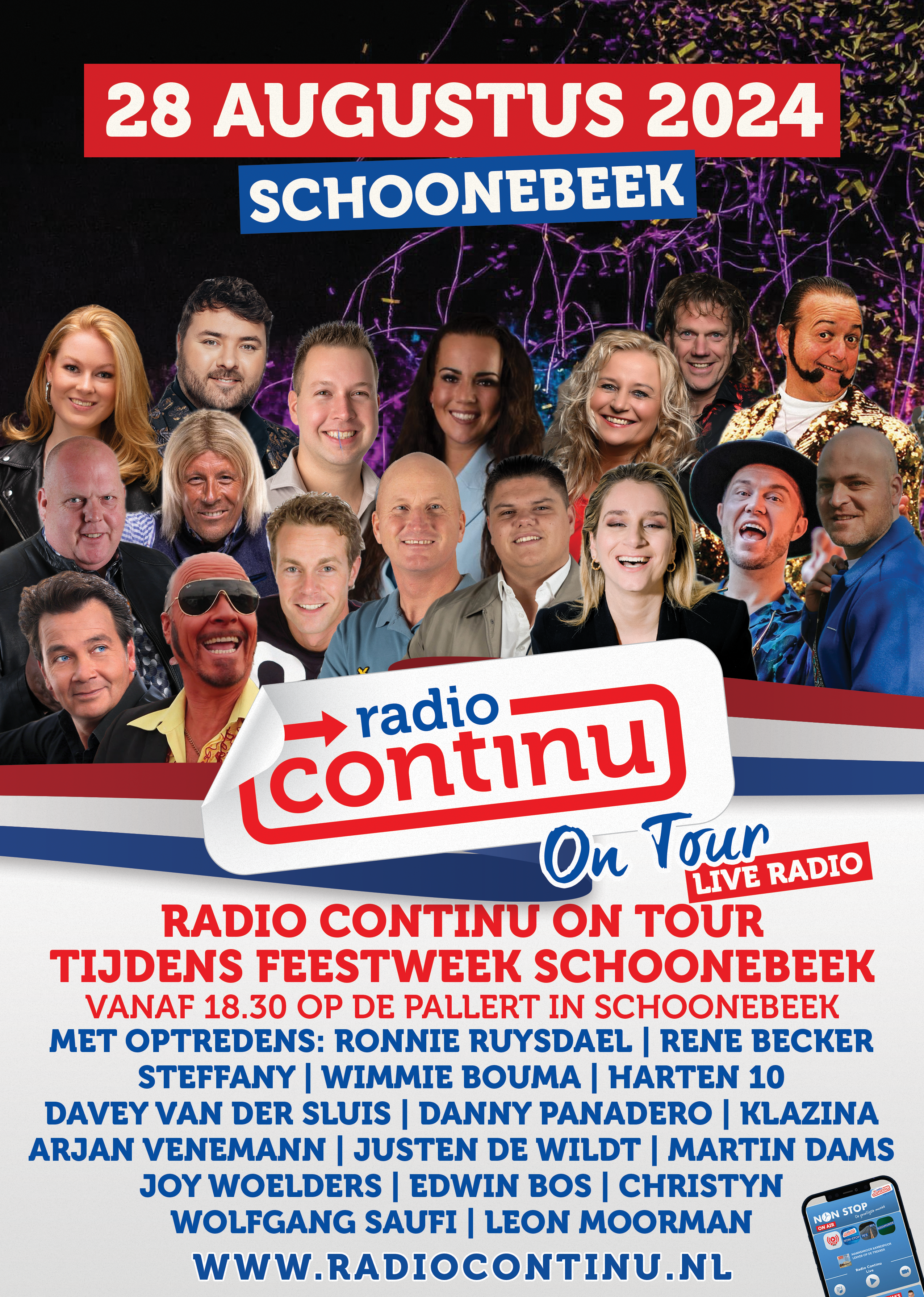 28-08 RADIO CONTINU ON TOUR (SCHOONEBEEK)