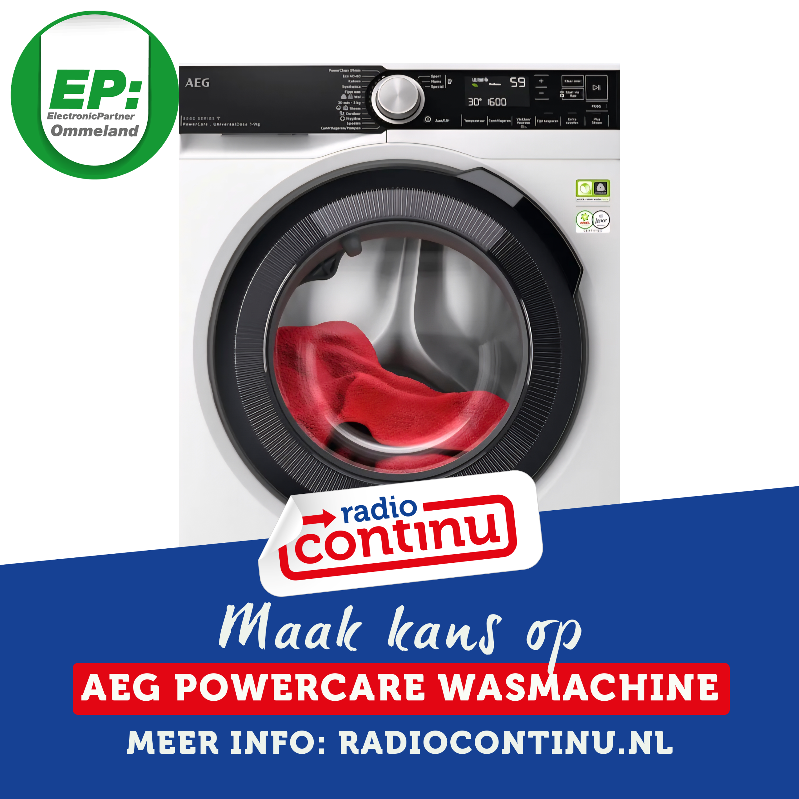 Win een AEG Powercare Wasmachine