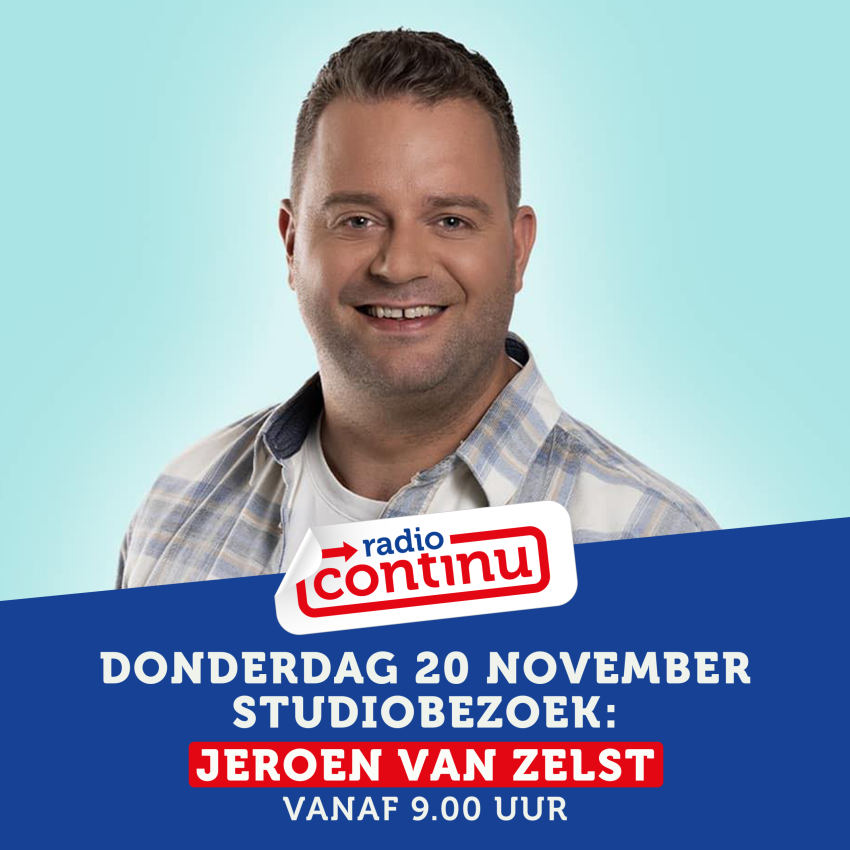 TE GAST: JEROEN VAN ZELST